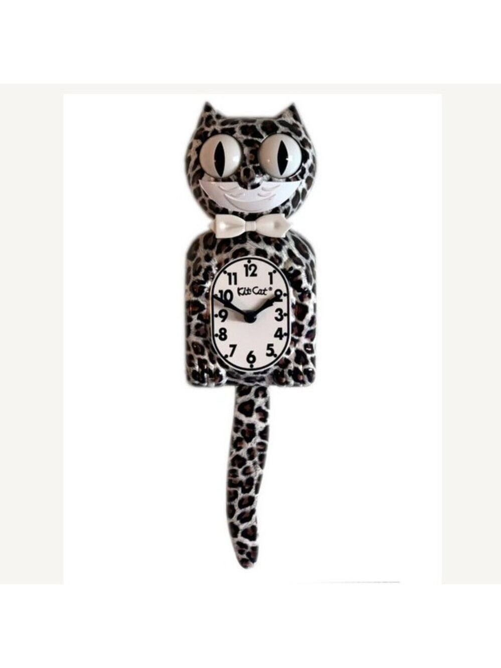 RETIRED Exotic Pet Collection Persian Leopard Kit-Cat Klock clock Furry Leopard